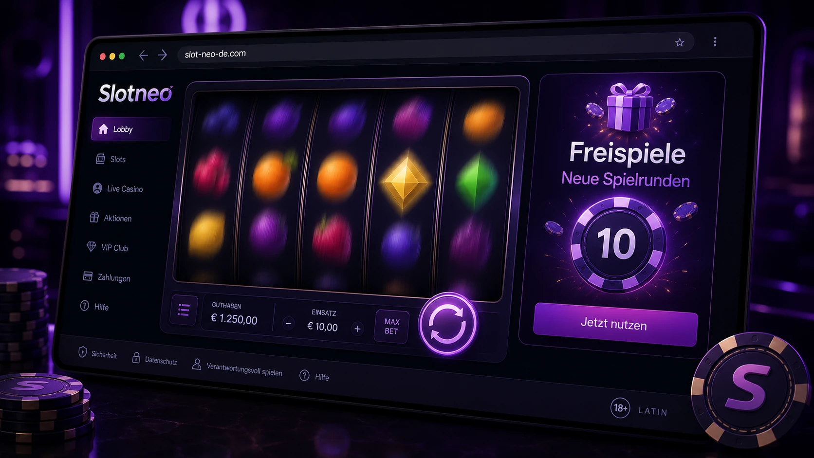 Slotneo Freispiele
