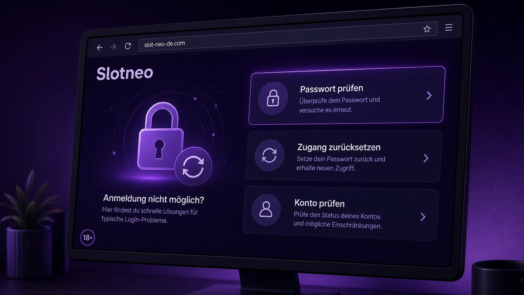 Häufige Slotneo Login Probleme