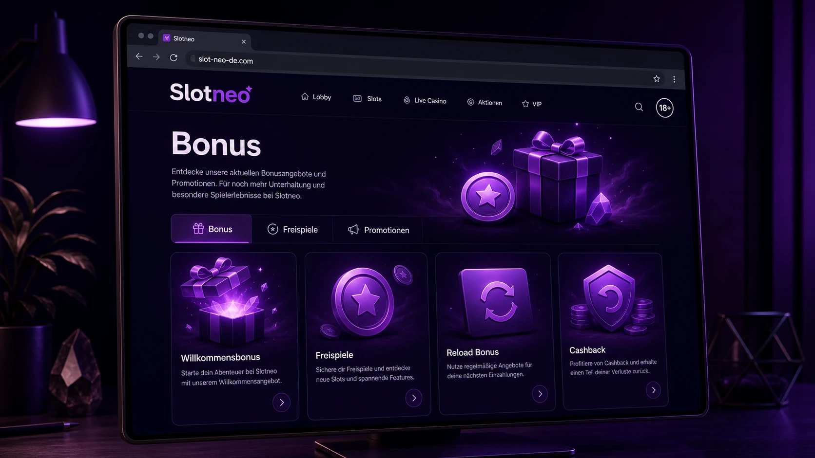 Slotneo Bonus und Promotionen